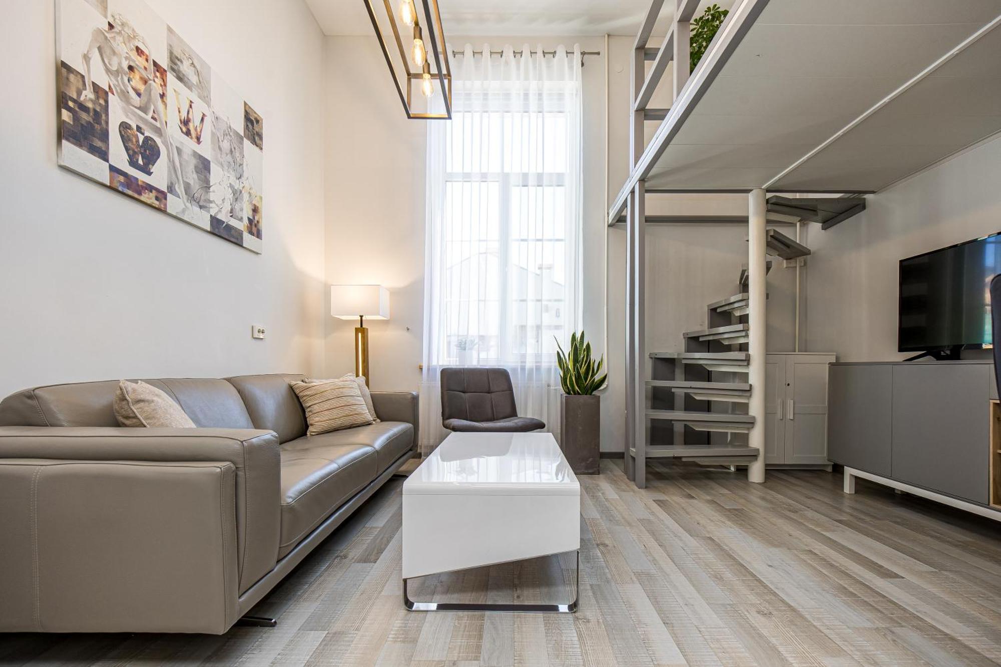 Loft Apartment In Klaipeda Oldtown Eksteriør billede